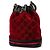 Secchiello Gucci GG Velvet Web rosso - vista 2