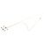 Collana con pendente Chanel CC placcata oro e cabochon strass D'oro
