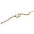 Collana con pendente Chanel CC placcata oro e cabochon strass D'oro - vista 4