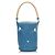 Hermès Clemence Mangeoire Bucket PM Blu - vista 3