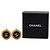 Orecchini a clip rotondi smaltati Chanel CC placcati oro neri Nero - vista 4