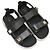 Valentino Garavani Sandali Valentino Rockstud con velcro Bianco e Nero Taglia 37.5 - vista 2