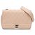 Borsa a tracolla Chanel in vitello matelassé Tan con patta e catena goffrata Cammello