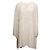 Chloé Chloe Langarmkleid aus Baumwolle & Seide, weiß, Größe FR 44