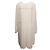 Chloé Chloe Langarmkleid aus Baumwolle & Seide, weiß, Größe FR 44 - Ansicht 3