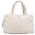 Borsa Chanel CC Wild Stitch in pelle di agnello bianca Bianco