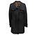 Black Dolce & Gabbana Virgin Wool Stand Collar Coat Size IT 40 - view 2