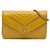 Borsa a tracolla Chanel Small Reversed Chevron in pelle d'agnello gialla Giallo