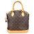 Bolsa de mão Louis Vuitton Monogram Lockit PM Castanha Marrom