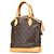 Bolsa de mão Louis Vuitton Monogram Lockit PM Castanha Marrom - vista 2
