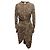 Isabel Marant Langarmkleid mit Leopardenprint Tan & Multicolor Größe FR 38 Kamel - Ansicht 2
