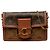 Borsa a tracolla Louis Vuitton Monogram Reverse Dauphine Wallet on Chain Marrone