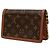 Borsa a tracolla Louis Vuitton Monogram Reverse Dauphine Wallet on Chain Marrone - vista 2