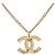 Collana con pendente Chanel CC placcata in oro con intaglio a stella D'oro - vista 3