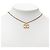 Collana con pendente Chanel CC placcata in oro con intaglio a stella D'oro - vista 5