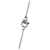 Collier pendentif Cage D en laque orange Hermès plaqué palladium  - vue 5