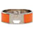 Bracciale Clic Clac H PM largo in smalto Orange Hermès Rosso  - vista 1