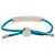 Bracciale LV Space in nylon e ottone blu Louis Vuitton - vista 3