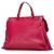 Bamboo Borsa Satchel Daily Gucci Medium in pelle rosa con bambù - vista 2
