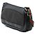 Borsa a tracolla Gucci in denim nero con banda Web - vista 2