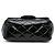 Bolsa Tiracolo Chanel Mini Square Classic em verniz preto com aba única - vista 3