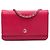 Borsa a tracolla Chanel Caviar Bicolor CC Wallet On Chain Rosa