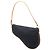 Borsa a tracolla Dior Mini Denim Saddle Pochette Blu - vista 2