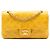 Borsa a tracolla Chanel Small Classic Double Flap in pelle di agnello gialla Giallo