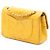 Borsa a tracolla Chanel Small Classic Double Flap in pelle di agnello gialla Giallo - vista 2