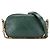 Borsa Camera Chanel in vitello trapuntato e grosgrain verde con bottoni e doppia zip