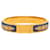 Bracelet charnière émaillé imprimé Loquet Hermès Narrow Or Doré  - vue 1