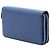 Portafoglio lungo Prada Saffiano con doppia zip blu - vista 2