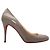Christian Louboutin Leder-Pumps Grau Größe 40