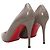 Christian Louboutin Leder-Pumps Grau Größe 40 - Ansicht 4