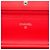 Wallet On Chain Borsa a tracolla Chanel CC a righe in vernice rossa con catena Rosso - vista 5