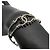 Bracciale Chanel placcato oro CC con perle finte e strass D'oro - vista 10