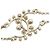 Bracciale Chanel placcato oro CC con perle finte e strass D'oro - vista 3