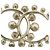 Bracciale Chanel placcato oro CC con perle finte e strass D'oro - vista 4
