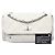Borsa a tracolla Chanel Reissue 2.55 con patta e tasca in pelle caviar matelassé bianca Bianco - vista 7