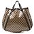 Borsa tote convertibile Gucci GG Crystal Abbey D Ring Beige