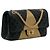 Borsa Chanel 2.55 Reissue Double Flap Medium in pelle d'agnello embossed croc nera Nero - vista 2