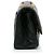 Borsa Chanel 2.55 Reissue Double Flap Medium in pelle d'agnello embossed croc nera Nero - vista 3