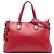 Borsa Satchel Gucci in pelle rossa con nappa Bamboo Rosso