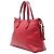 Borsa Satchel Gucci in pelle rossa con nappa Bamboo Rosso - vista 2