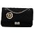 Borsa a tracolla Chanel Reissue in lana nera Nero