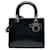 Borsa Lady Dior Medium in vernice nera Nero