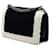 Borsa a tracolla Chanel Boy Flap Bicolor in shearling Old Medium Nera Nero - vista 2