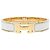 Bracciale Clic H PM stretto in smalto bianco Hermès