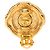 Orecchini a clip rotondi CC Chanel placcati oro D'oro - vista 3
