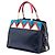 Borsa Satchel Prada City Calf Greca Esplanade Blu in Saffiano Medium - vista 2